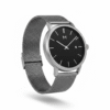 Sleek Black Dial Watch with Milanese Strap - Silver Casing